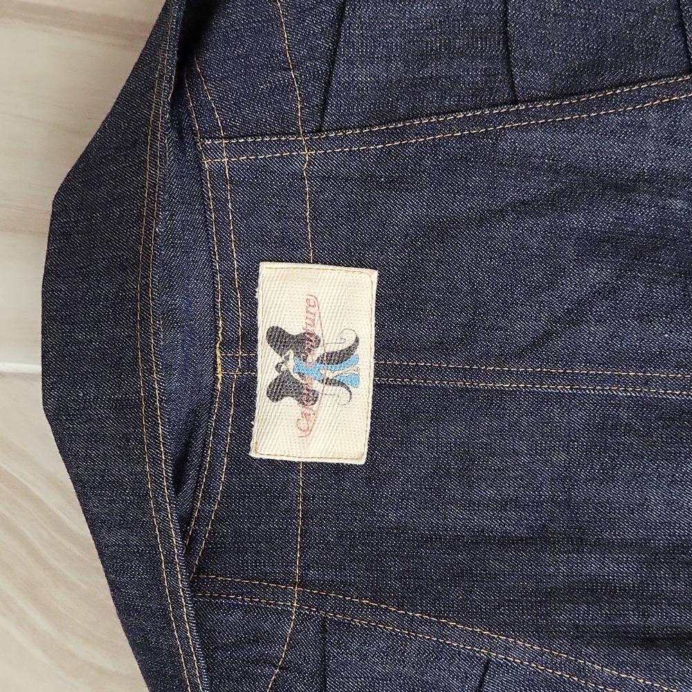 Jean Jacket & Jeans pants Custom design Copper Stud & topstitched Size M - Picture 14 of 15